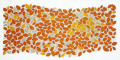 1981 HAWAII ABSTRACT PRINT 19/300 "AUTUMN LEAVES" by SATORU ABE (***)