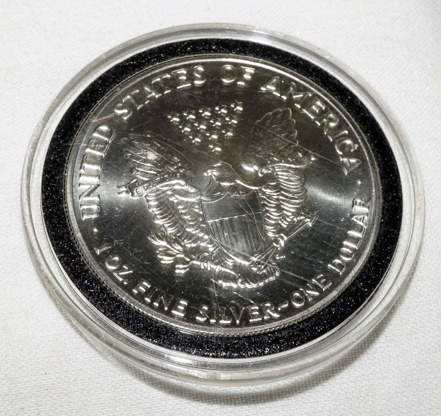 1992 US Liberty Eagle 1oz. Silver Coin in Case - Uncirculated (ShI)