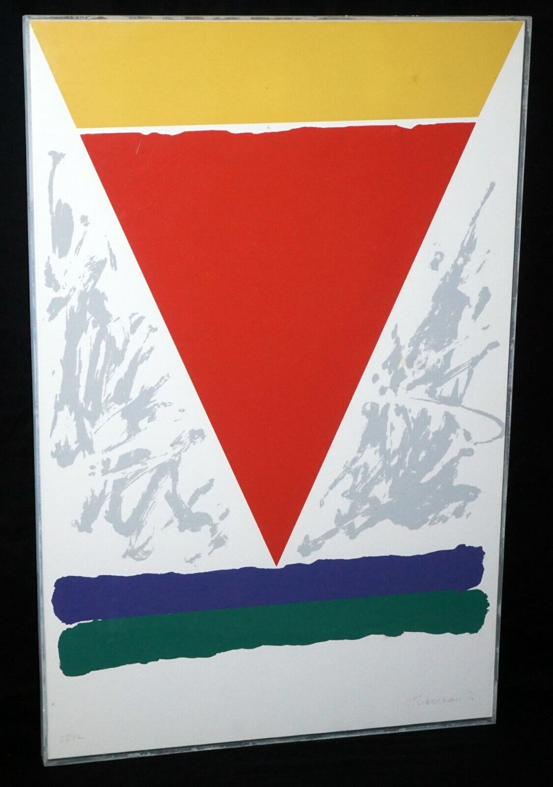 1970 US Framed Color Litho Print 28/92 by Alexander Liberman (1912-1999) (PaR)