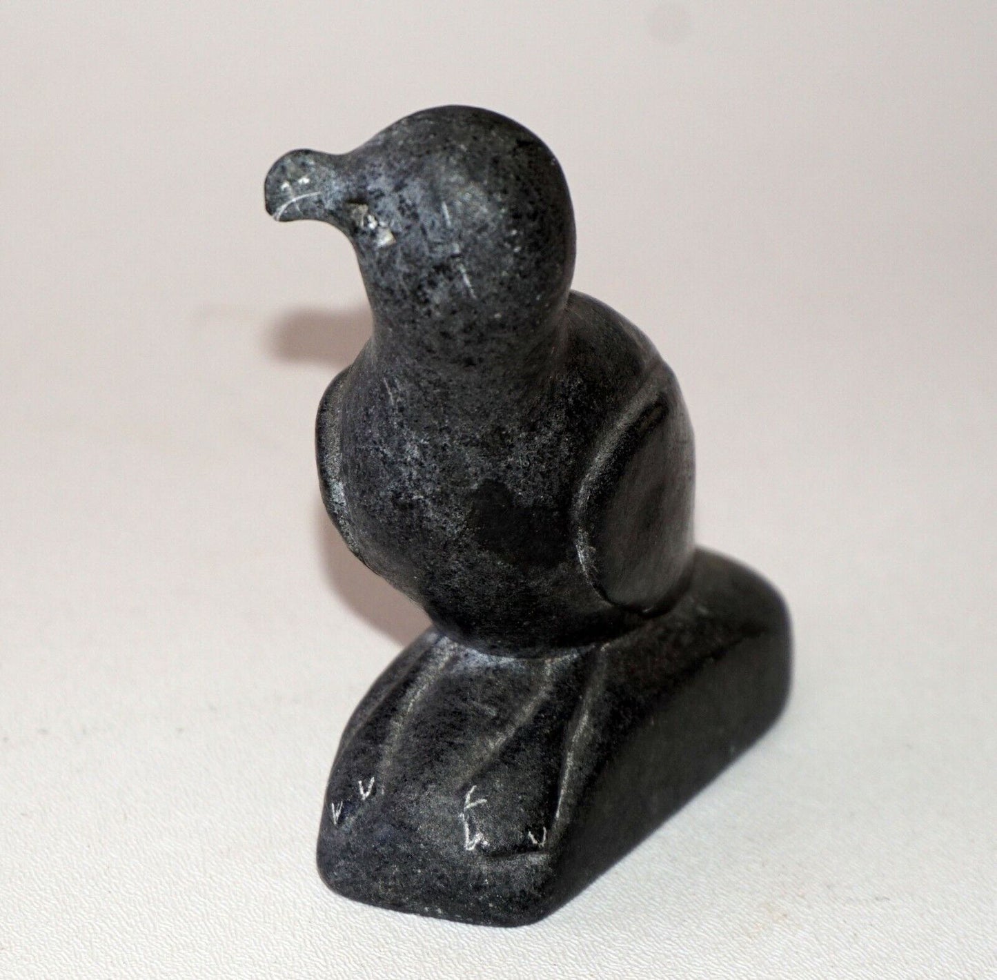 1984 Eskimo Stone Carved Bird Albatross Sculpture Canada Eskimo Esquimaux (Kor)