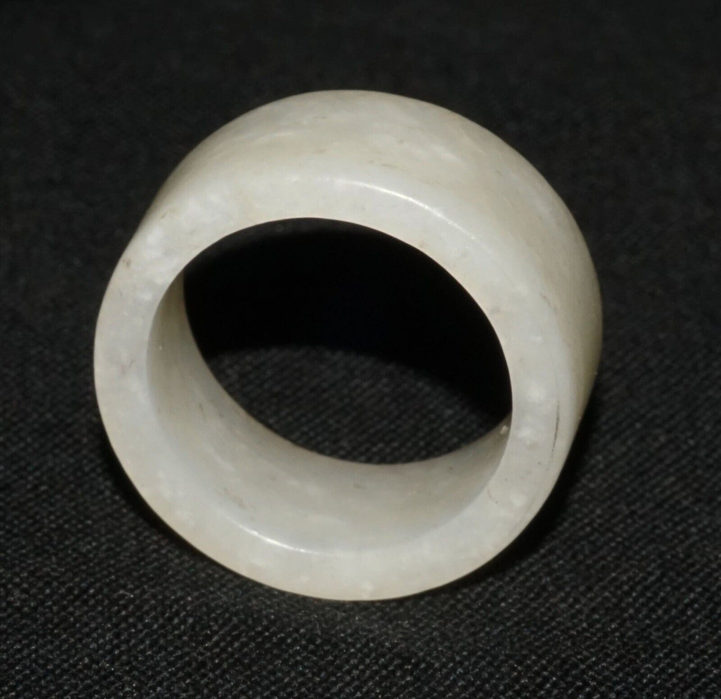 Vintage Chinese Semi Translucent White Jade Ring Sz.6.75 - Included (LeS) R10