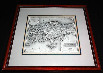 1817 BRITISH FRAMED MAP of ASIA MINOR - DRAWN ARROWSMITH/ ENGRAVED S.Y. HALL(***