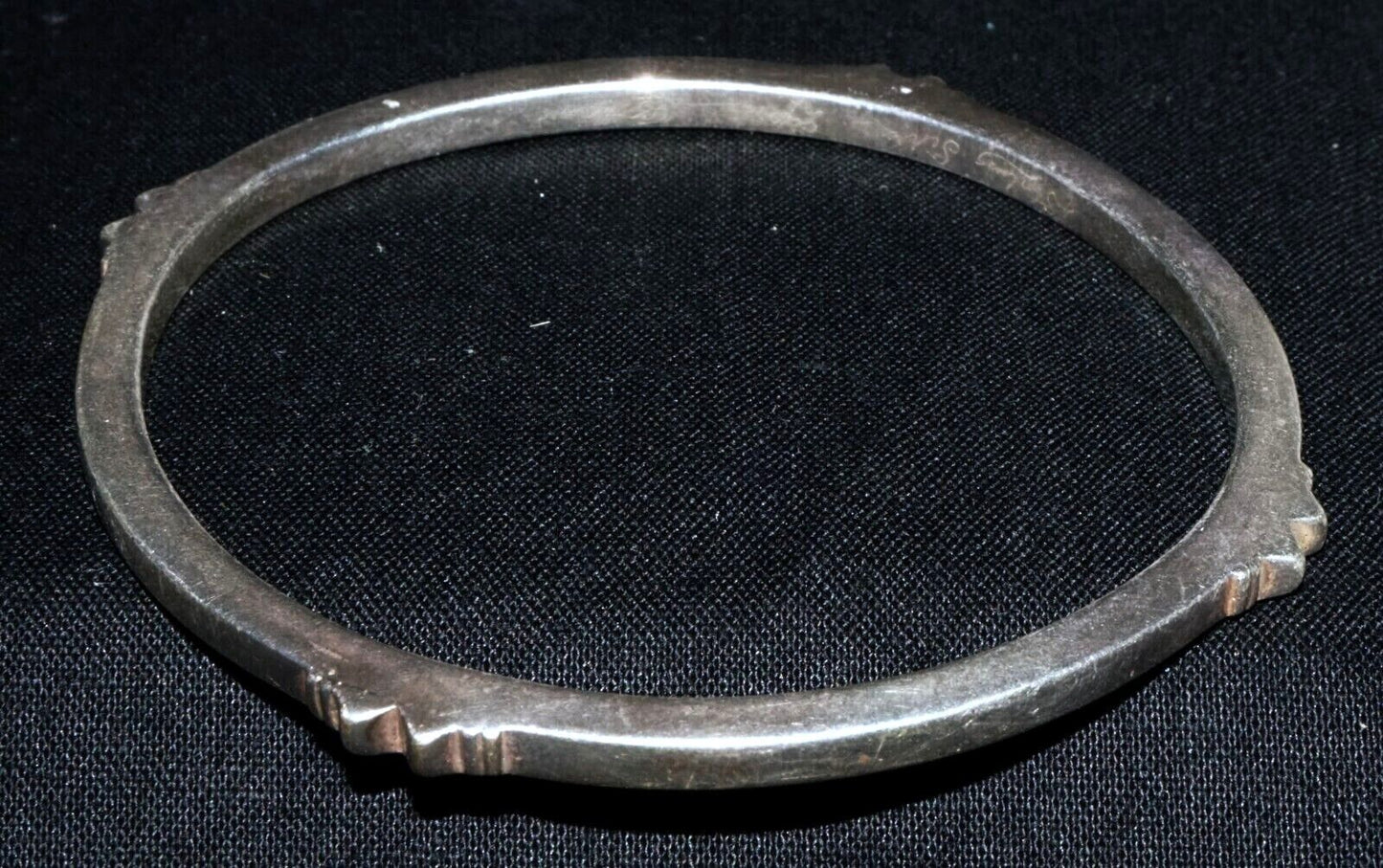 Vintage Hawaii Modernist Sterling Silver Bangle Bracelet by Stephen Geritz (WoJ)