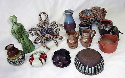 12+1x Pc International Small Art Pottery Mixed Lot Miniatures (Gem)