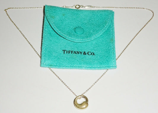 Vintage US Sterling Silver Necklace w. Eternal Circle by Tiffany & Co. (HoP)