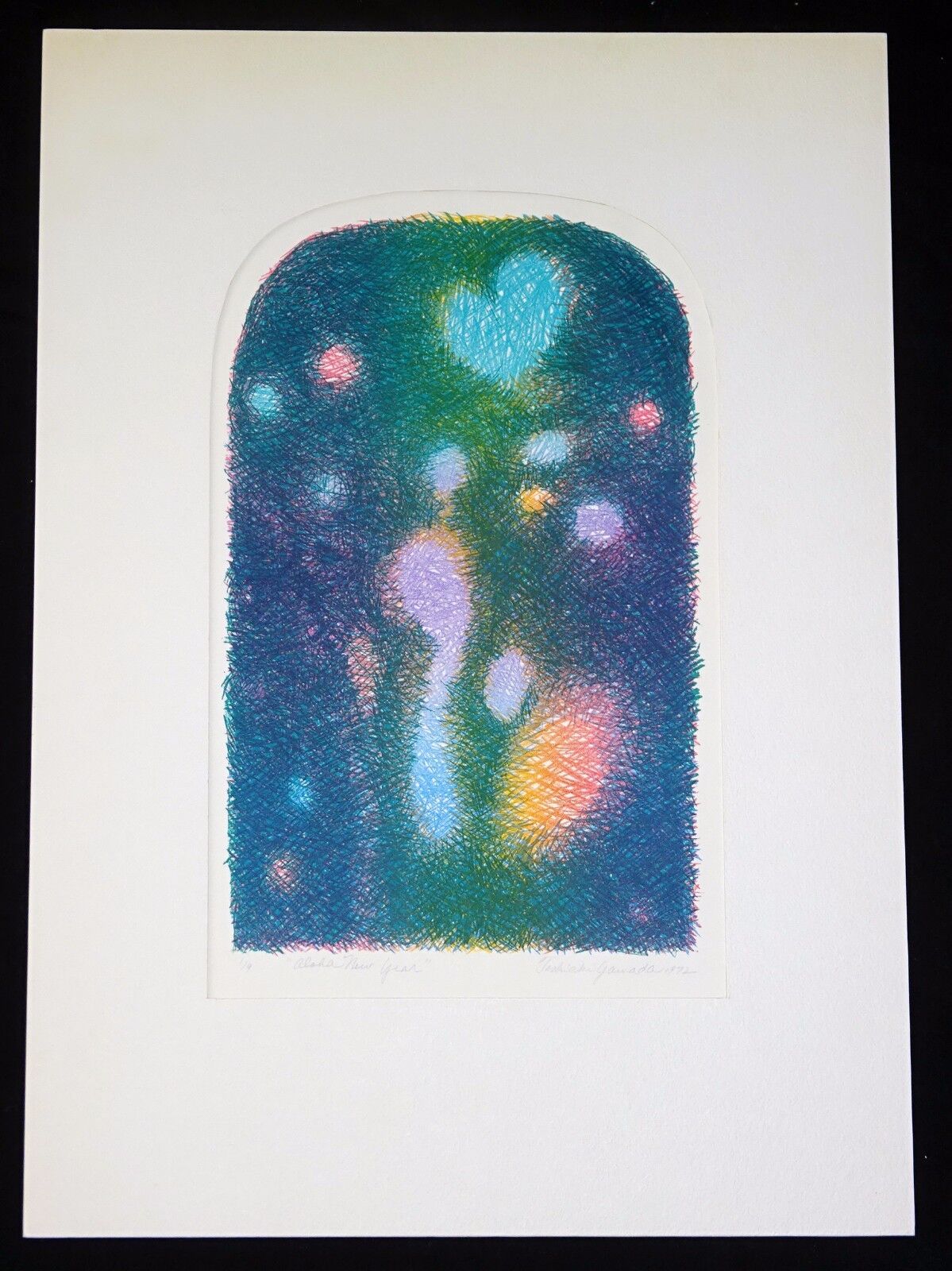 Hawaii Abstract Example 1972 Hawaii Abstract Color Print 1/19