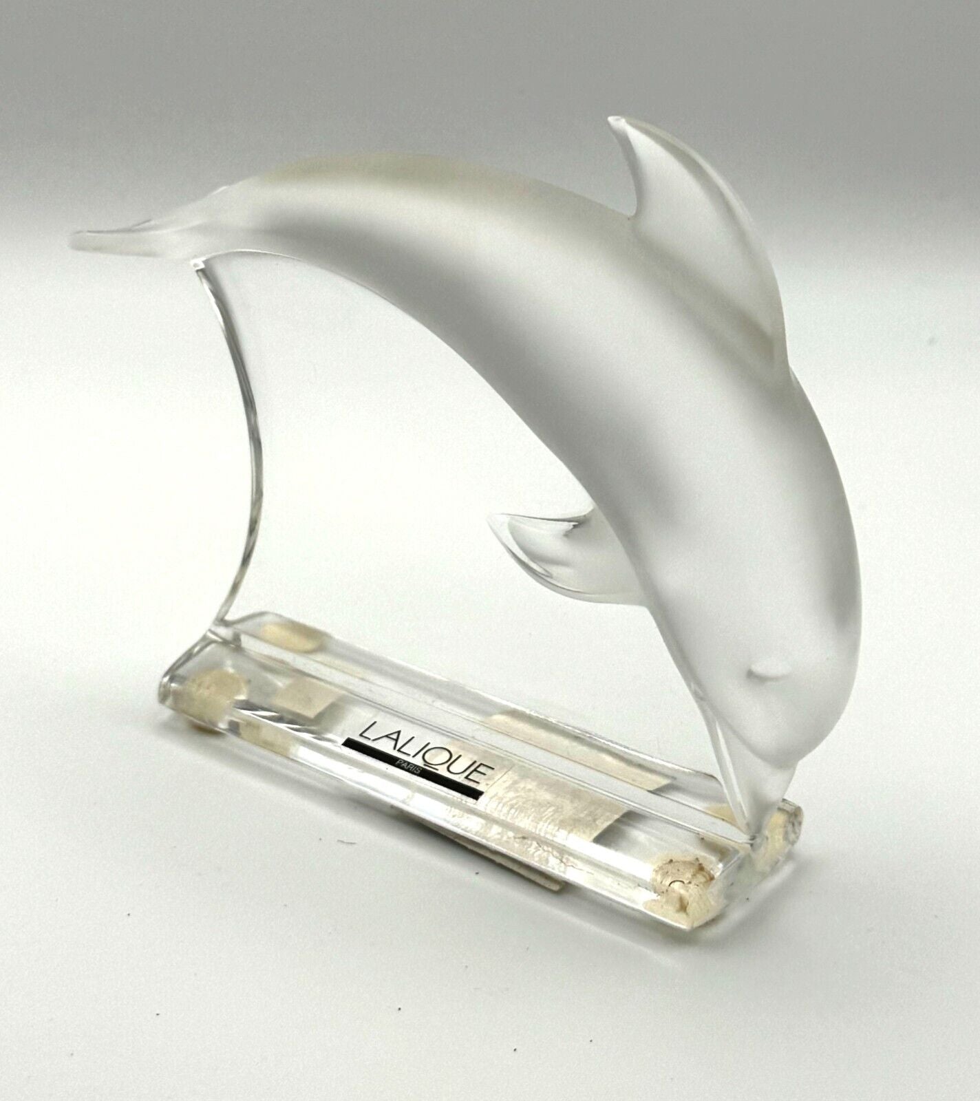 Vintage French Lalique Dolphin Figurine (InS)