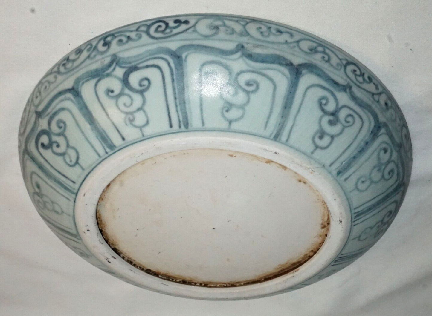 16C Chinese Anamese Blue & White Floral Motif Large Plates or Chargers (JSt)21