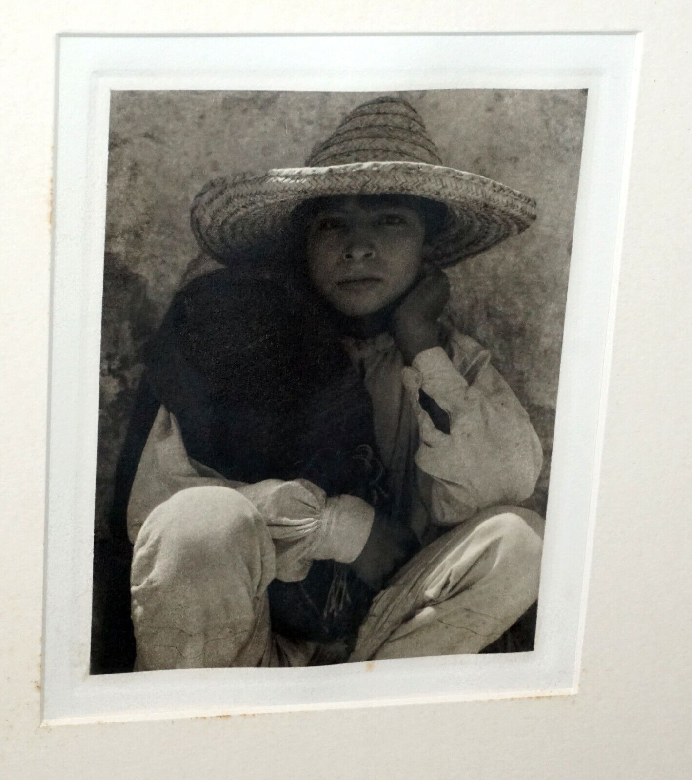 1933 US Framed Photogravure "Boy Hidalgo" by Paul Strand (1890-1976)(PaR)