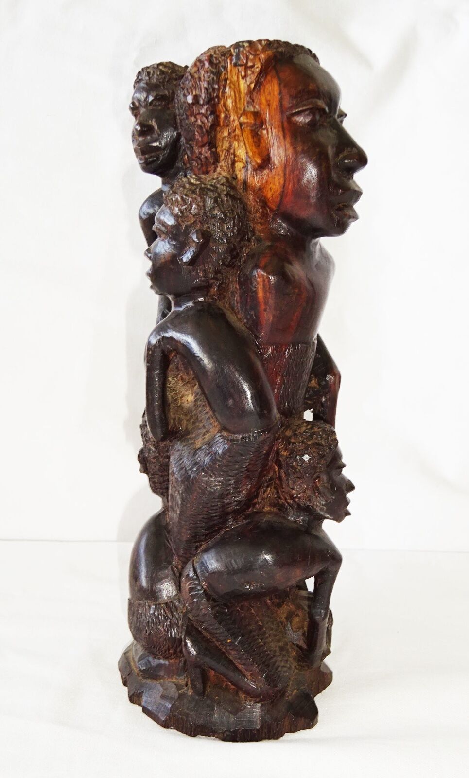 1980 African Kenya Masai Tribe Hardwood Carved Ancestral Figure (Eic)