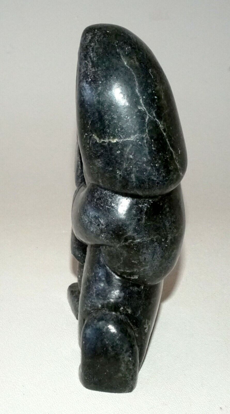 1993 Inuit Eskimo Stone Carved Figure by Adamie Ningiuk Inukjuak (CLB)