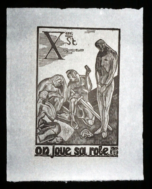 '20/'77 French Block Print The Way of the Cross Jean Charlot (1898-1979)(Mod)10