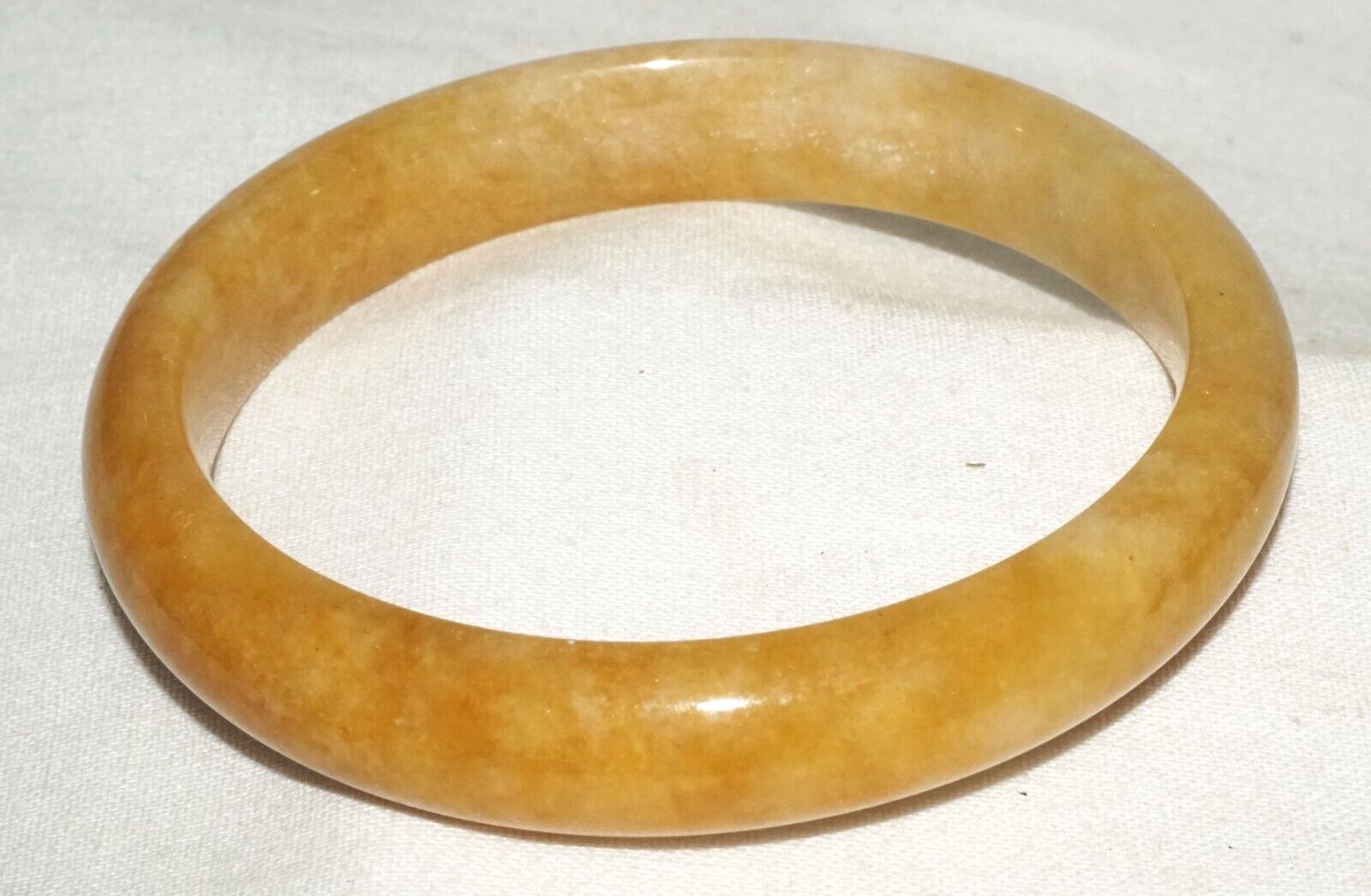 Vintage Chinese Attractive Yellow Jade Bangle Bracelet (InS)#L3