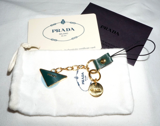 2008 Prada Cell Phone Charm 1AR652 Saffino Leather in Box w. Card (InS)