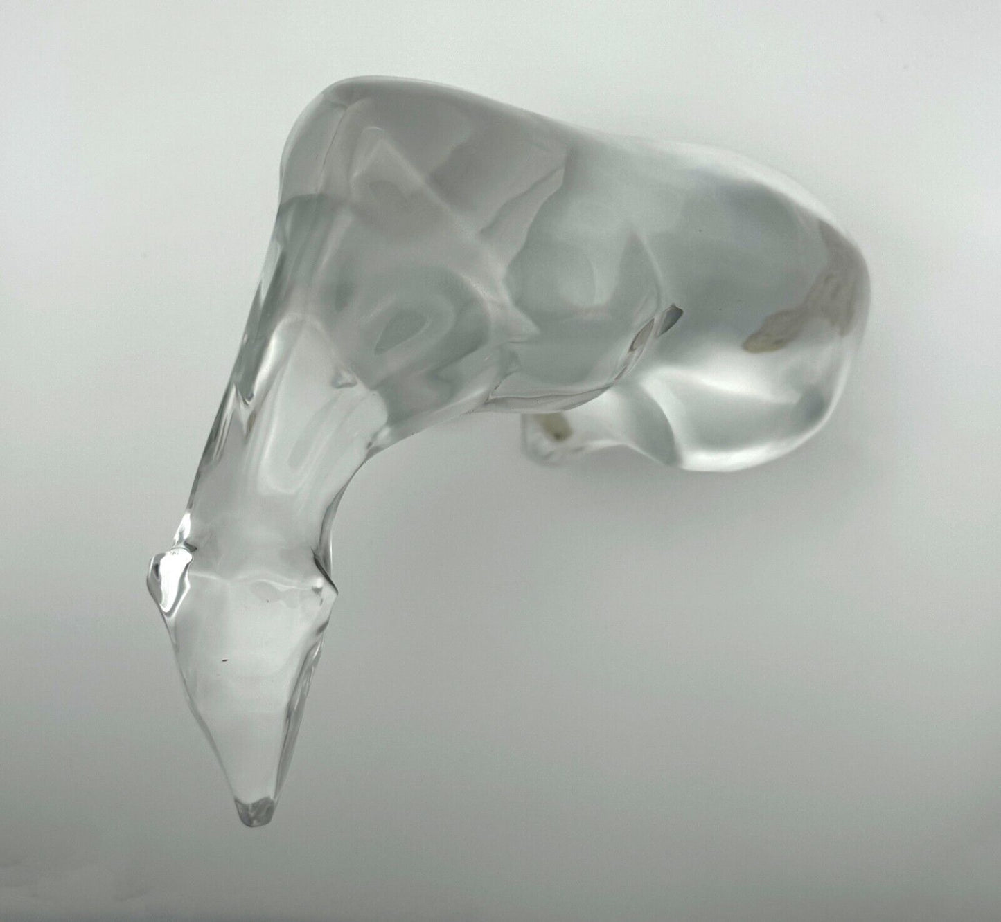 Vintage French Crystal Lalique Polar Bear Figurine (AHB)