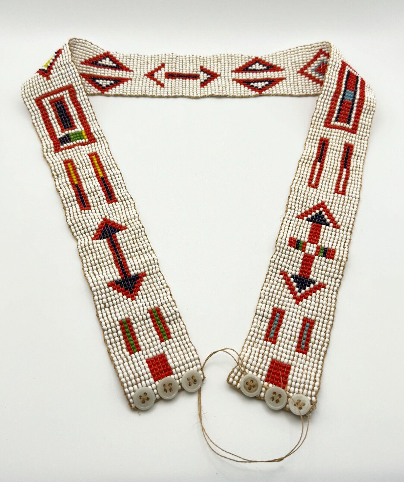 Vintage Circa 1973 Kenyan Maasai Glass Bead Belt (MiM)