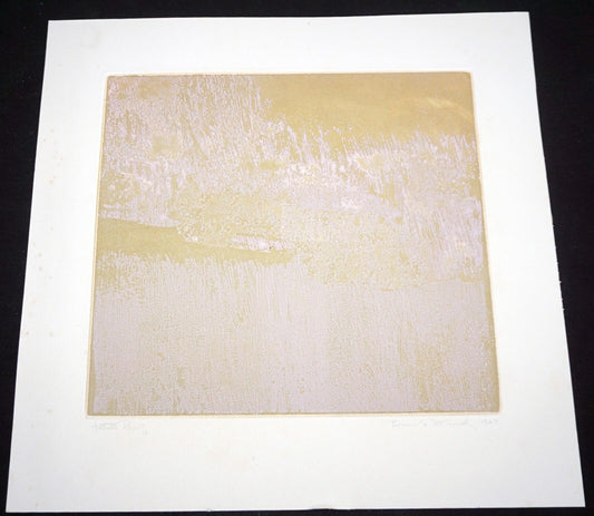 1967 California AP Print Abstract Landscape Study by Bruce McCurdy (Mod)