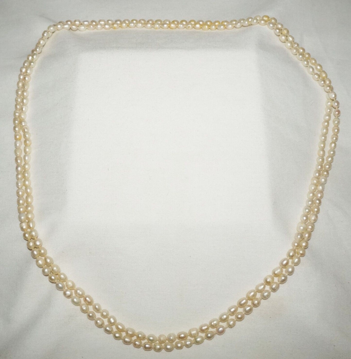 Vintage Baroque Pearl Necklace 62" no Clasp (FeD)#2