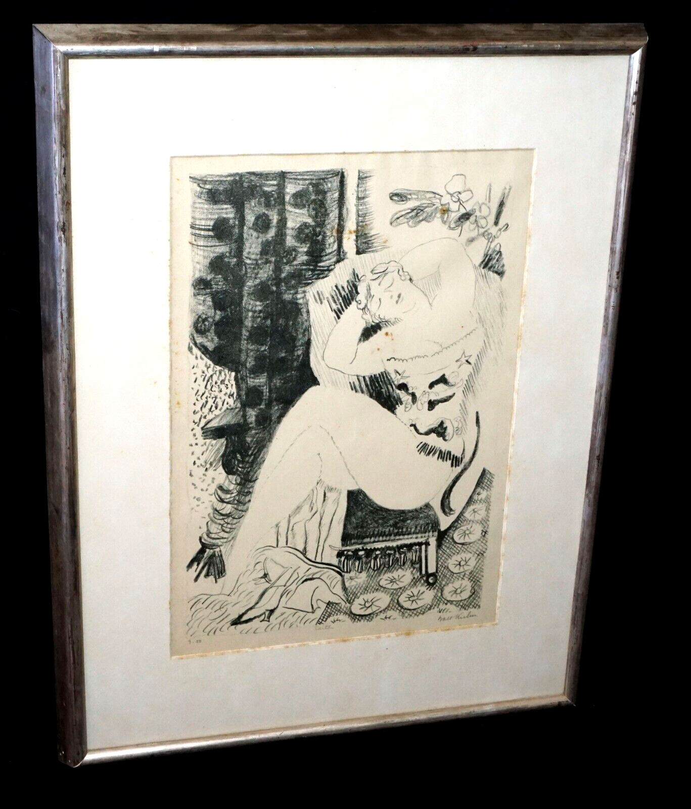 1925 US Litho Print 9/50 "Edith" by Walt Francis (Walter) Kuhn (1877-1949)(PaR)