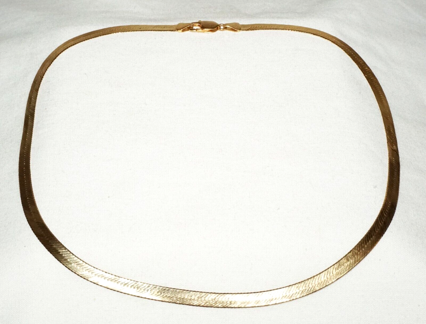 Vintage Italy 14k Yellow Gold 5mm wide Cable Necklace 20" (WyJ)