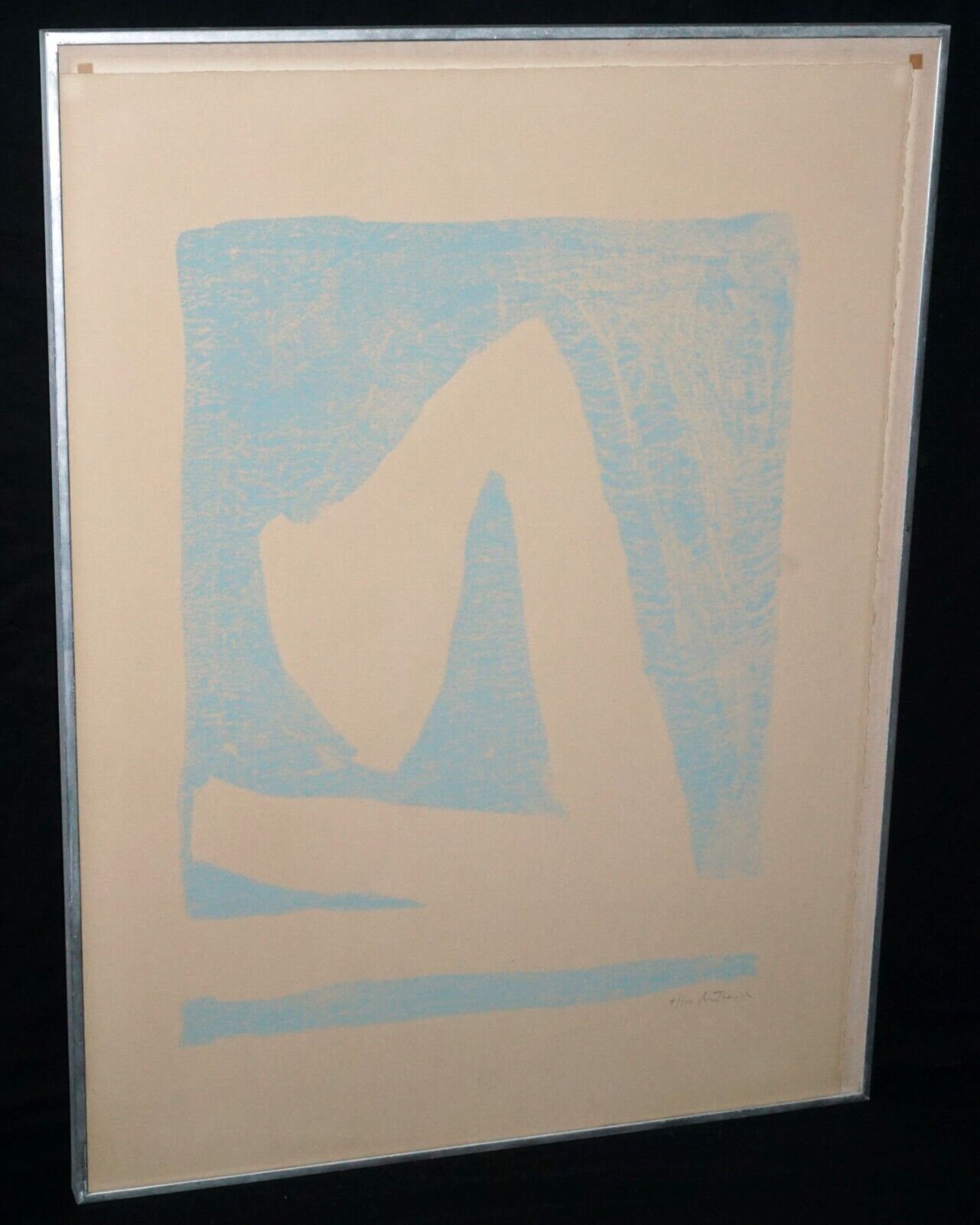 1965 US Litho Print 4/100 Summertime In Italy w Blue by Robert Motherwell (PaR)