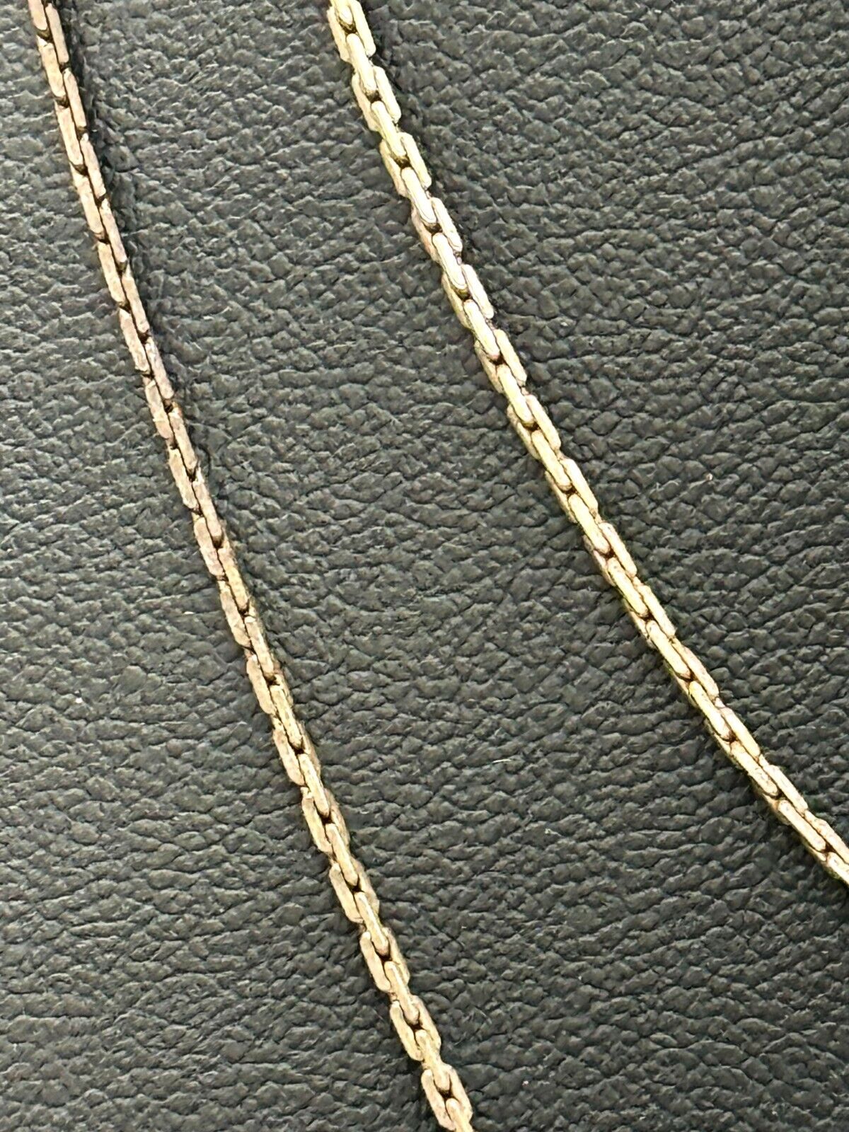 Vintage Sterling Silver 925 Box Chain Necklace 29" (McC)