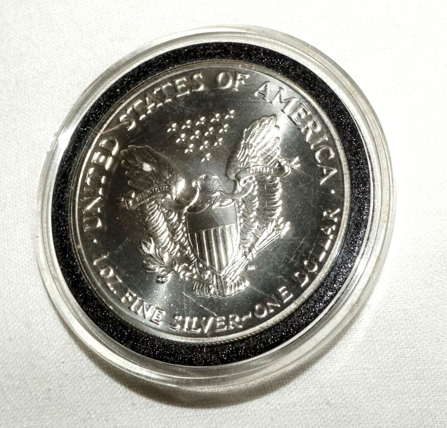 1992 US Liberty Eagle 1oz. Silver Coin in Case - Uncirculated (ShI)