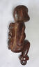 ANTIQUE JAVANESE WOODEN CARVED HILT FIGURE w BABY on her BACK (Gers)