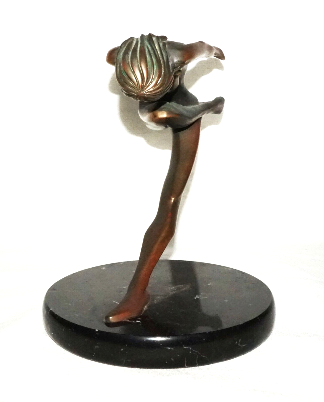 Vintage US Bronze Sculpture 51/100 Nude Dancer by Tom Bennett (b.1928) (InS)