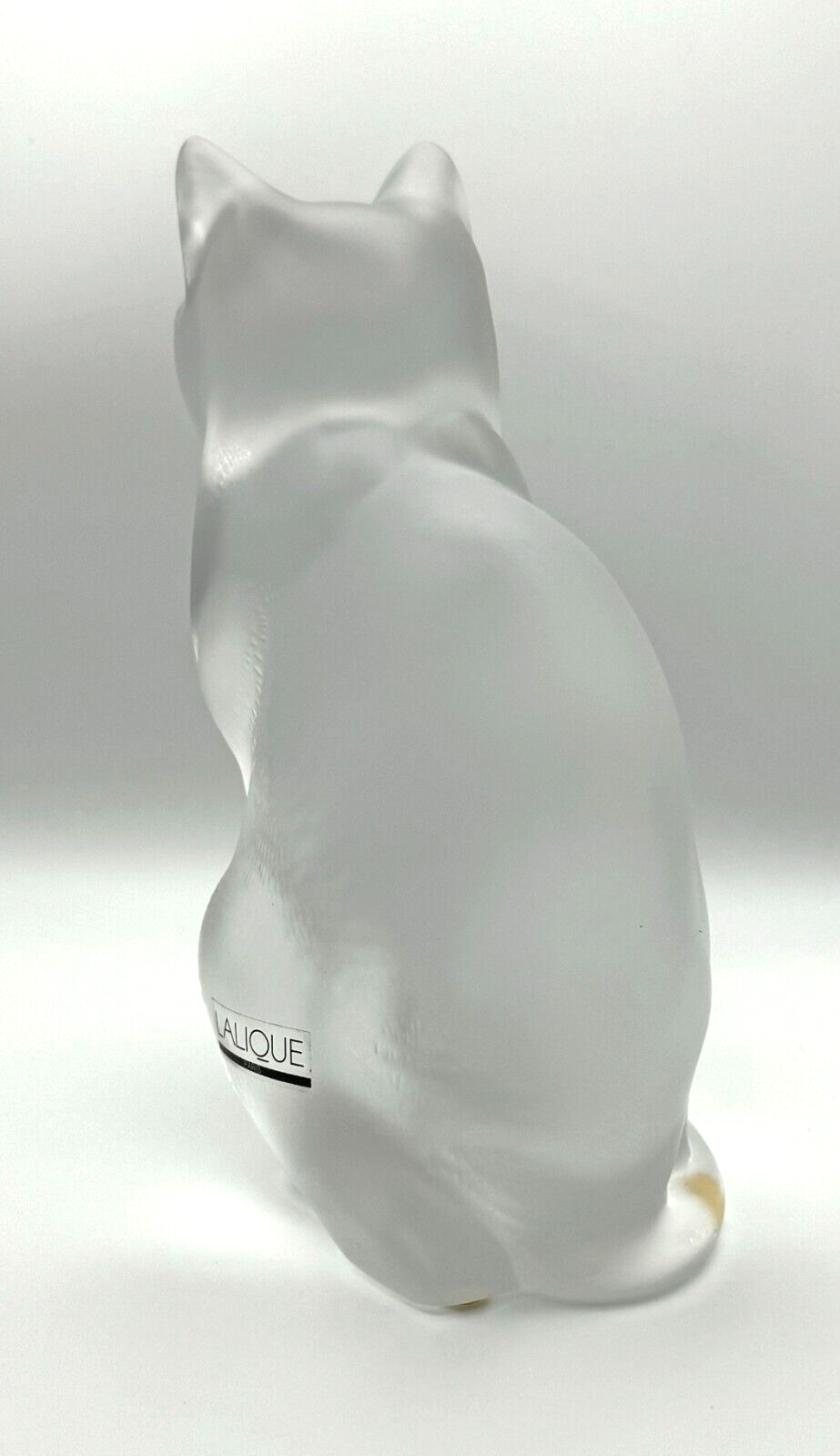 Vintage French Lalique "Chat Assis" Crystal Cat Figurine (TuC)