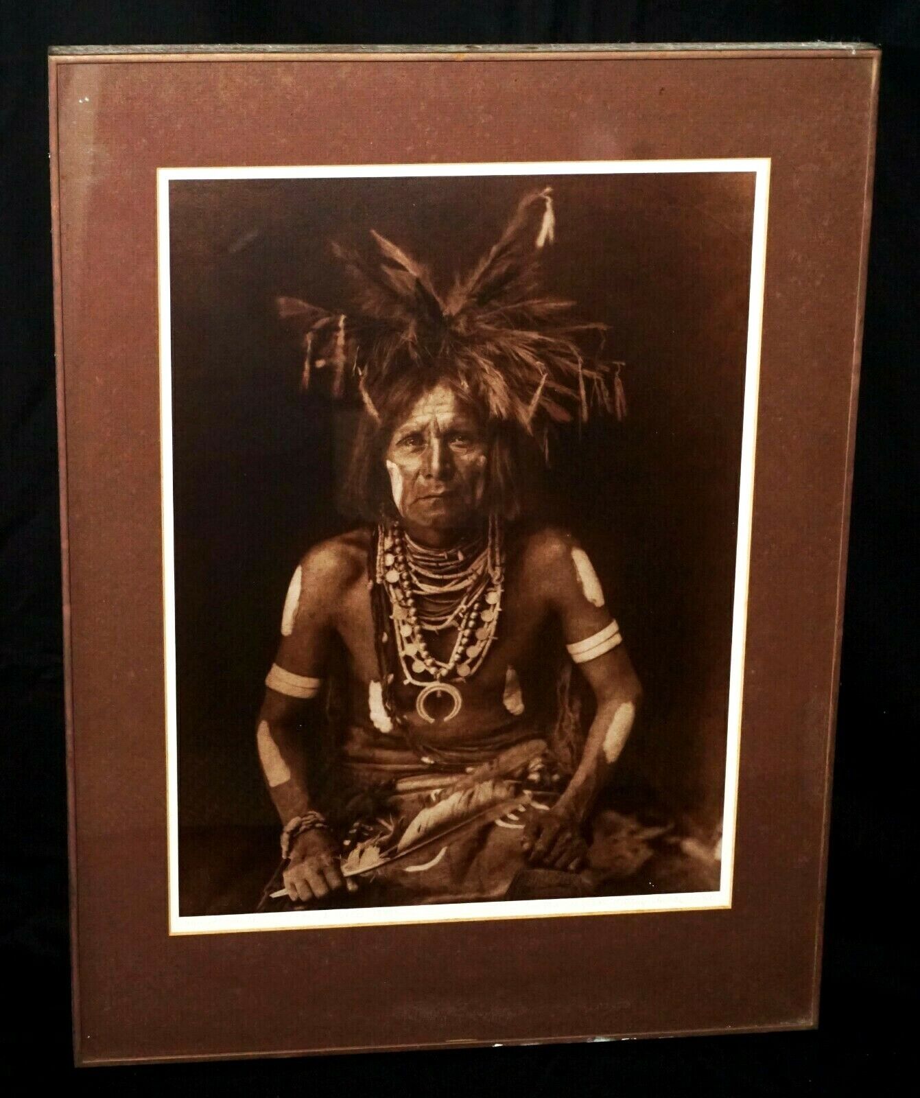 US Photo Print Hopi Snake Priest After Edward Curtis by Jean-Anthony Du Lac(BsG)