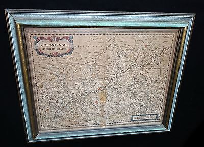 Antique Map of Rhine River Valley Germany - Coloniensis Archiepiscopatus (***)