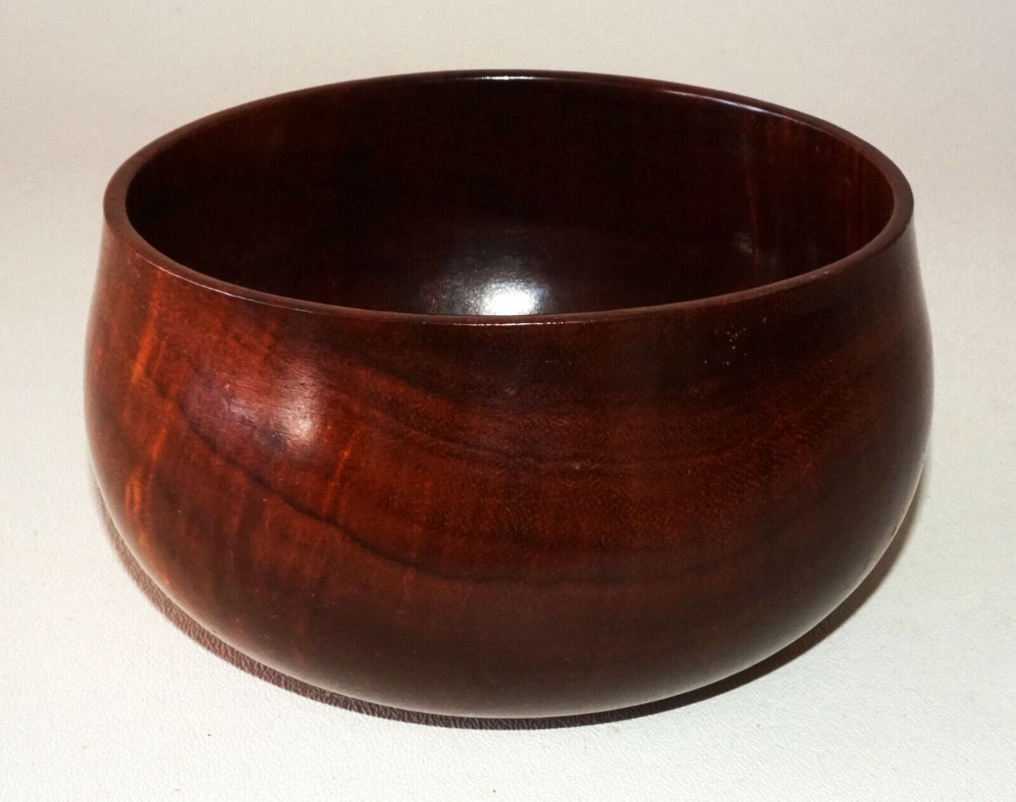 Vintage Hawaii Small Calabash Curly Koa Wood Bowl - Fine Specimen (GoD)