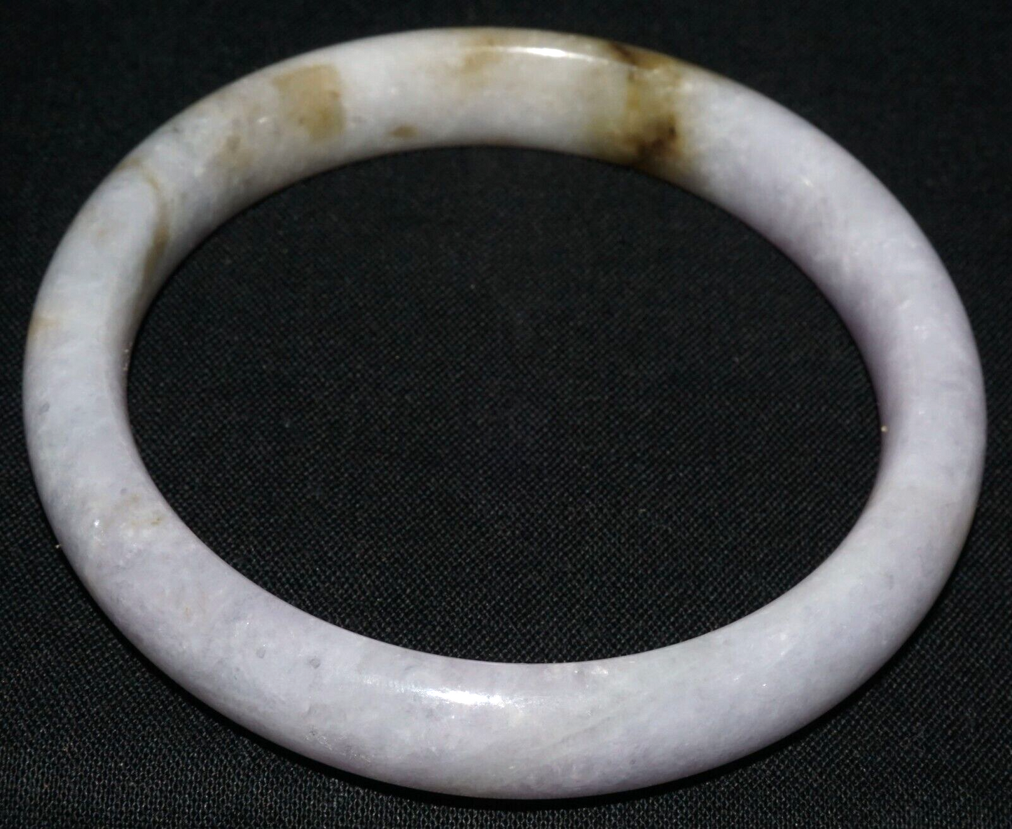 Vintage Chinese Natural Lavender Jade Bangle Bracelet 55mm Diameter (CoM)