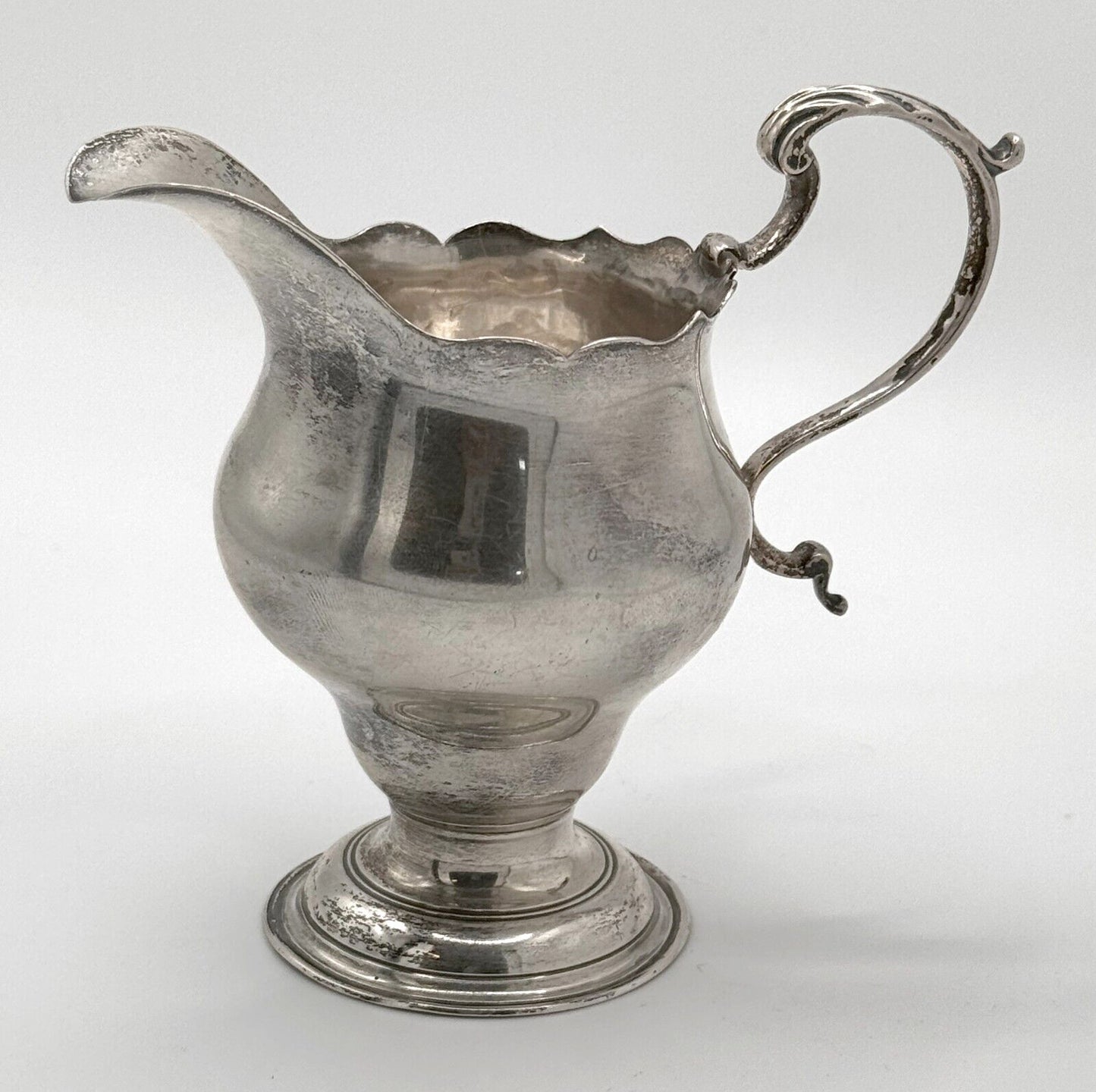 1767 UK London Sterling Silver Creamer by Walter Brind (WeP)