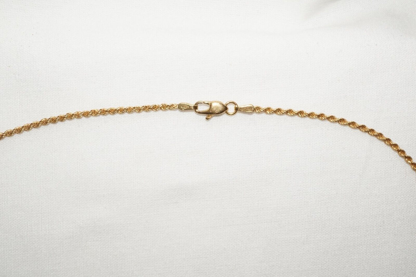 Vintage 18k Yellow Gold Twisted Rope Chain Necklace 19 in. (WtG) 6.1