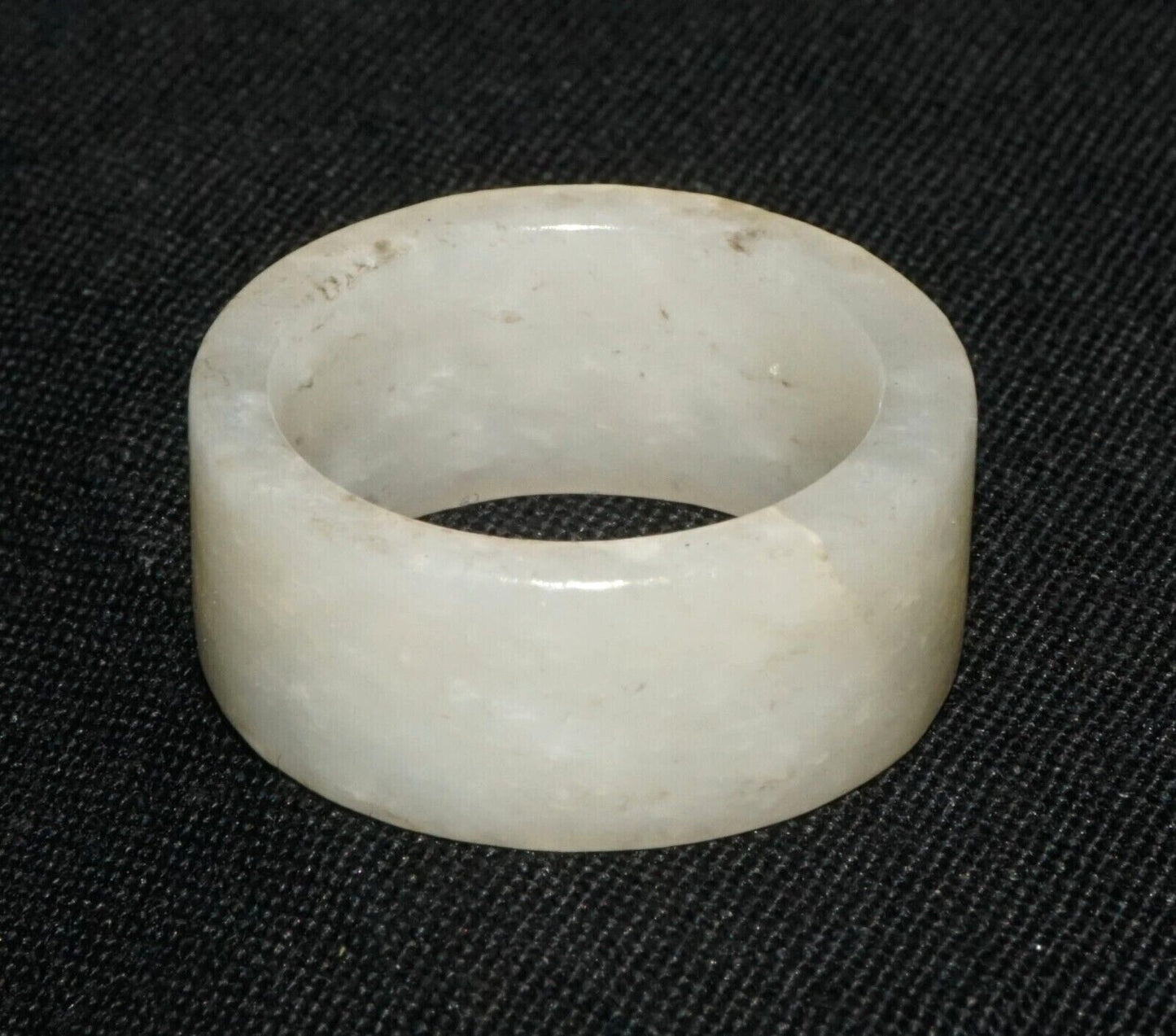 Vintage Chinese Semi Translucent White Jade Ring Sz.6.75 - Included (LeS) R10